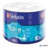CD-R lemez, 700MB, 52x, 50 db, zsugor csomagolás, VERBATIM "DataLife"
