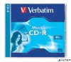 CD-R lemez, 700MB, 80min, 16x, 1 db, normál tok, VERBATIM 'Live it!'