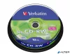 CD-RW lemez, újraírható, SERL, 700MB, 8-10x, 10 db, hengeren VERBATIM