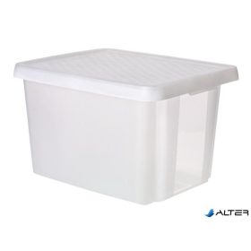   Tárolódoboz, tetővel, 26 l, áttetsző, CURVER "Essentials"