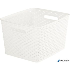   Rattan hatású kosár, 18l, törtfehér, CURVER 'My Style'