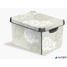 Tárolódoboz, 22 l, romantikus, CURVER " Deco L"