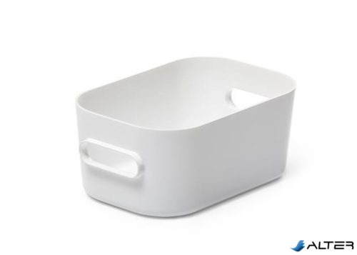 Műanyag tárolódoboz, 0,6 liter, SMARTSTORE "Compact XS", fehér
