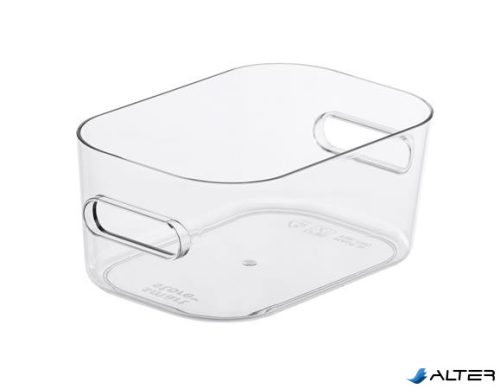Műanyag tárolódoboz, 0,6 liter, SMARTSTORE "Compact Clear XS", átlátszó