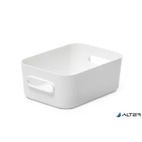   Műanyag tárolódoboz, 1,5 liter, SMARTSTORE "Compact S", fehér