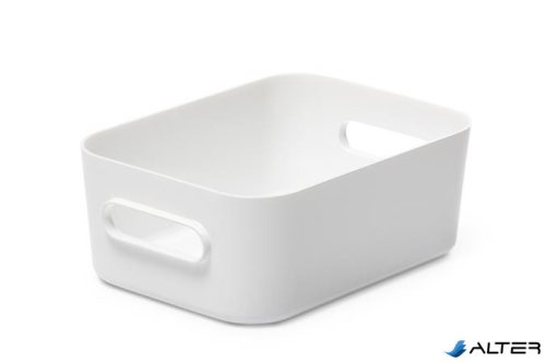 Műanyag tárolódoboz, 1,5 liter, SMARTSTORE "Compact S", fehér