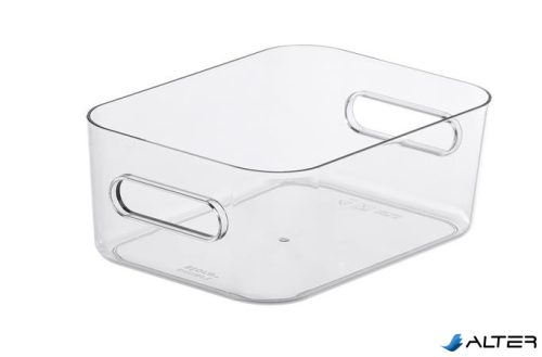 Műanyag tárolódoboz, 1,5 liter, SMARTSTORE "Compact Clear S", átlátszó