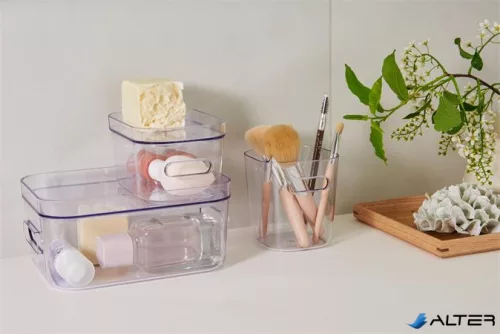 Műanyag tárolódoboz, 1,5 liter, SMARTSTORE "Compact Clear S", átlátszó