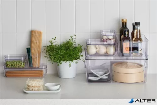 Műanyag tárolódoboz, 5,3 liter, SMARTSTORE "Compact Clear M", átlátszó