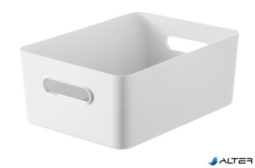 Műanyag tárolódoboz, 15,4 liter, SMARTSTORE "Compact L", fehér