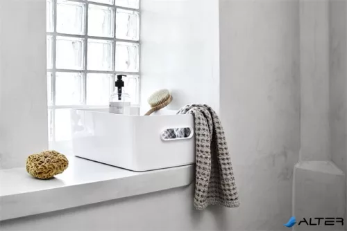 Műanyag tárolódoboz, 15,4 liter, SMARTSTORE "Compact L", fehér