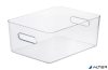 Műanyag tárolódoboz, 15,4 liter, SMARTSTORE "Compact Clear L", átlátszó