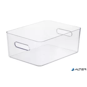   Műanyag tárolódoboz, 15,4 liter, SMARTSTORE "Compact Clear L", átlátszó