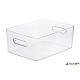 Műanyag tárolódoboz, 15,4 liter, SMARTSTORE "Compact Clear L", átlátszó