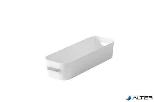 Műanyag tárolódoboz, 1,3 liter, SMARTSTORE "Compact Slim", fehér
