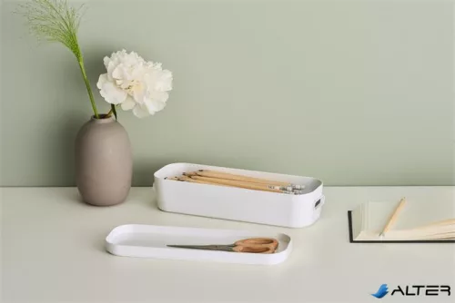 Műanyag tárolódoboz, 1,3 liter, SMARTSTORE 'Compact Slim', fehér