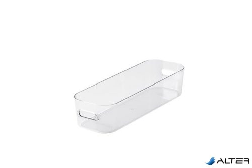 Műanyag tárolódoboz, 1,3 liter, SMARTSTORE "Compact Clear Slim", átlátszó