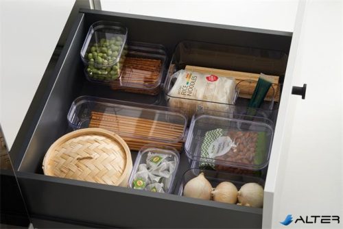 Műanyag tárolódoboz, 1,3 liter, SMARTSTORE 'Compact Clear Slim', átlátszó