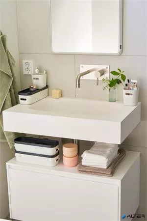 Műanyag tárolódoboz, 0,6 liter, SMARTSTORE 'Compact Mini', fehér