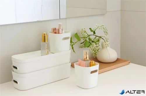 Műanyag tárolódoboz, 0,6 liter, SMARTSTORE 'Compact Mini', fehér