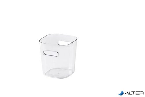 Műanyag tárolódoboz, 0,6 liter, SMARTSTORE "Compact Clear Mini", átlátszó
