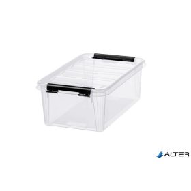   Műanyag tárolódoboz, 3,6 liter, fekete fogantyúkkal, SMARTSTORE 'Classic 5', átlátszó