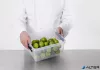 Műanyag tárolódoboz, 8 liter, fekete fogantyúkkal, SMARTSTORE "Classic 10", átlátszó