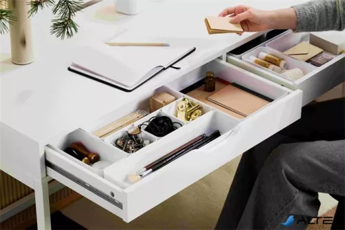 Fiókrendező, 30x6x20 cm, SMARTSTORE 'Compact', fehér