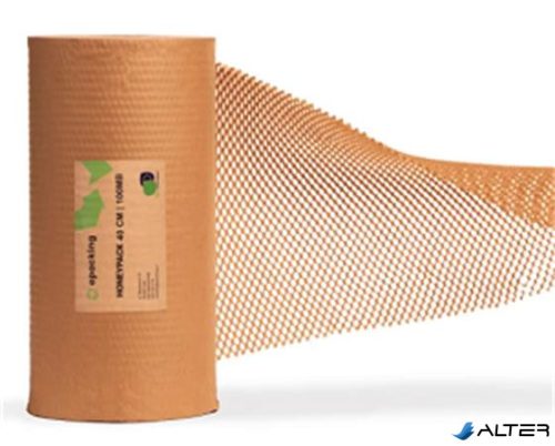 Csomagolópapír, méhsejtcellás, 250m x 400mm, 80 g, barna