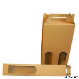 Bortartó papírdoboz, 1-es, sima, natúr