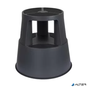 Gurulós polipropilén zsámoly, WEDO, sötétszürke