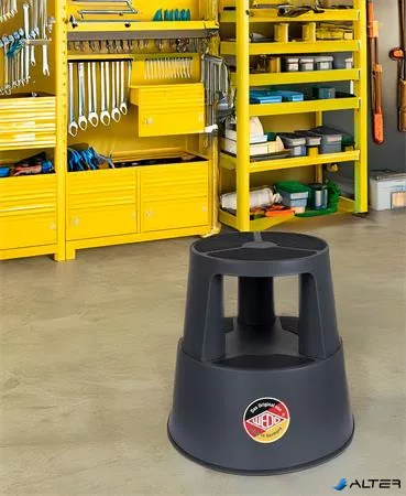 Gurulós polipropilén zsámoly, WEDO, sötétszürke