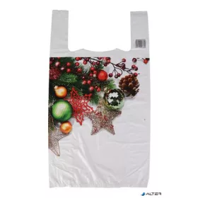 Ingvállas tasak, 28x8x50 cm, "Boldog karácsonyt"