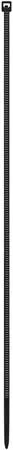 Kábelkötegelő, gyorskötöző, 2,5x200mm, DONAU "Tech", fekete