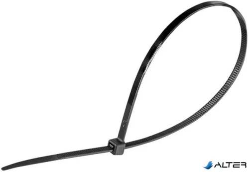 Kábelkötegelő, gyorskötöző, 4,8x300mm, DONAU 'Tech', fekete