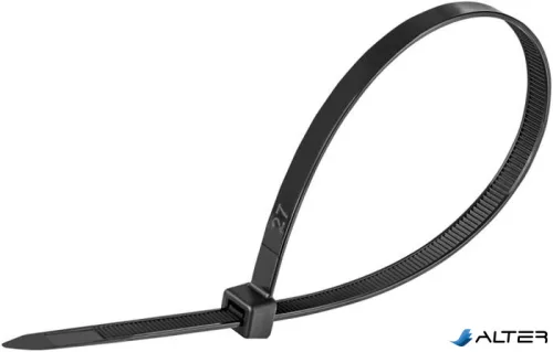 Kábelkötegelő, gyorskötöző, 7,6x300mm, DONAU "Tech", fekete