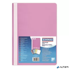Gyorsfűző, PP, A4, DONAU, rózsaszín