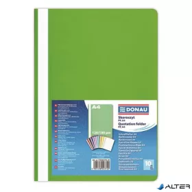 Gyorsfűző, PP, A4, DONAU, zöld