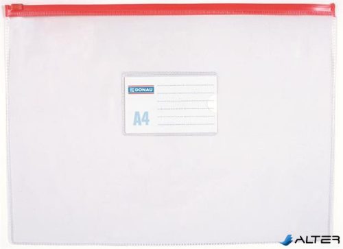 Rendszerező tasak, A4, PVC, simítózáras, DONAU