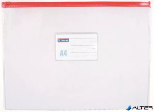 Rendszerező tasak, A4, PVC, simítózáras, DONAU