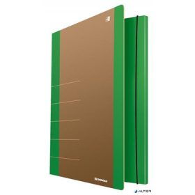 Gumis mappa, karton, A4, DONAU 'Life', neon zöld