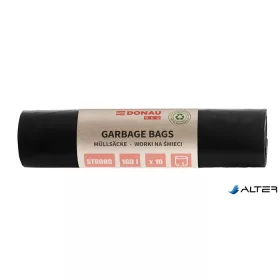   Szemeteszsák, extra erős, 160 l, 10 db, 70 µ, DONAU "Eco", fekete