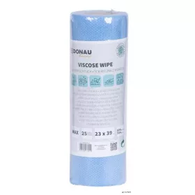   Törlőkendő, univerzális, 25 db, 23x39cm, DONAU "Home", kék