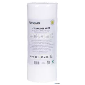   Törlőkendő, univerzális, 50 db, 25x39 cm, DONAU 'Home', fehér