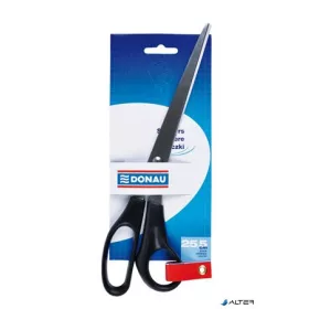 Olló, irodai, 25,5 cm, DONAU, fekete