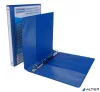 Gyűrűs könyv, panorámás, 4 gyűrű, D alakú, 44 mm, A4, PP, DONAU, kék