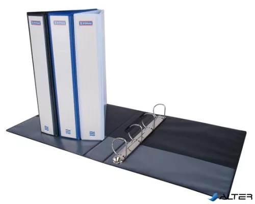 Gyűrűs könyv, panorámás, 4 gyűrű, D alakú, 63 mm, A4, PP, DONAU, fehér