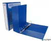 Gyűrűs könyv, panorámás, 4 gyűrű, D alakú, 63 mm, A4, PP, DONAU, kék