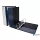 Gyűrűs könyv, panorámás, 4 gyűrű, D alakú, 100 mm, A4, PP, DONAU, fekete