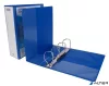 Gyűrűs könyv, panorámás, 4 gyűrű, D alakú, 100 mm, A4, PP, DONAU, kék